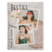 ベスティー最高のズの友達の名前をカスタムする写真 ノートブック (正面)
