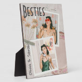 ベスティー最高のズの友達の名前をカスタムする写真 フォトプラーク (側面)