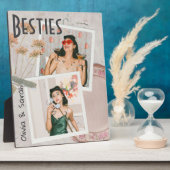 ベスティー最高のズの友達の名前をカスタムする写真 フォトプラーク (側面)