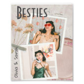 ベスティー最高のズの友達の名前をカスタムする写真 フォトプリント            (正面)
