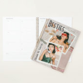 ベスティー最高のズの友達の名前をカスタムする写真 プランナー手帳 (ディスプレー)