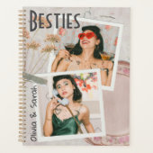 ベスティー最高のズの友達の名前をカスタムする写真 プランナー手帳 (正面)