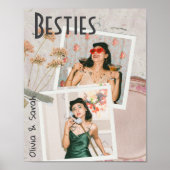 ベスティー最高のズの友達の名前をカスタムする写真 ポスター (正面)