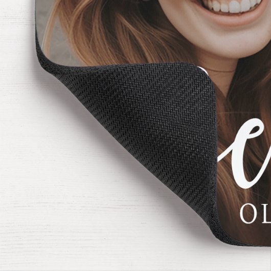 ベスティー最高のズの友達の名前をカスタムする写真 マウスパッド (コーナー)