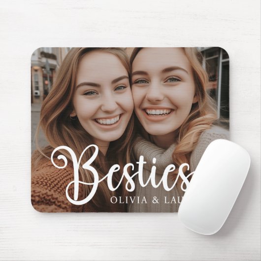 ベスティー最高のズの友達の名前をカスタムする写真 マウスパッド (マウス)