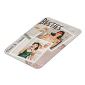 ベスティー最高のズの友達の名前をカスタムする写真 マグネット (左側)