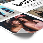 ベスティー最高のズフレンド引用文写真コラージュ ポスター (角)