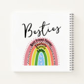 ベスティー最高のフレンズフォーエバーレインボーフォトコラージュ ノートブック (裏面)
