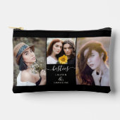 ベスティー最高のフレンズモダンシンプル写真テンプレート アクセサリーポーチ (正面)