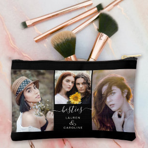 ベスティー最高のフレンズモダンシンプル写真テンプレート アクセサリーポーチ