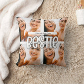 ベスティー最高のフレンドbffトレンディー文字 クッション (ブランケット)