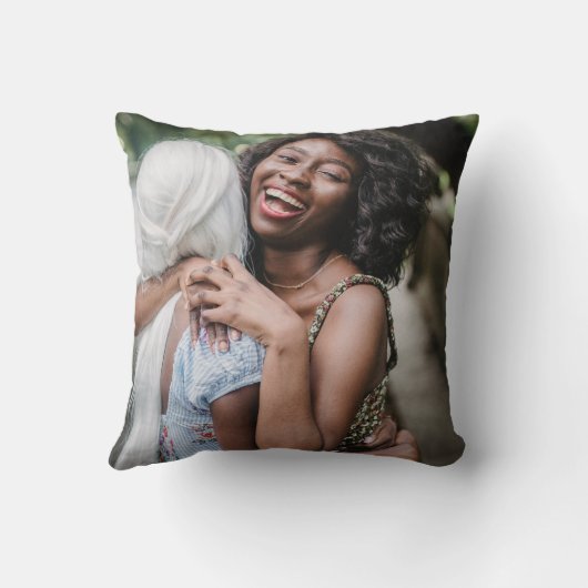 ベスティー最高のフ・フレンズ7枚の写真とパーソナライズされた文字 クッション (裏面)