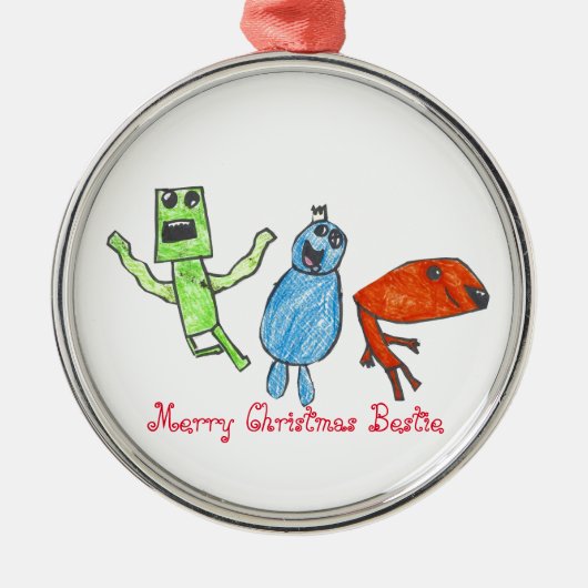 ベスティー4ユークリスマスオーナメント メタルオーナメント (正面)