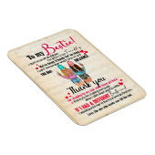 ベスティー·ギフト|私のベスティに手紙をありがとう マグネット (右側)