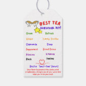 ベスティー（ティー）サバイバルキット ギフトタグ (裏面)