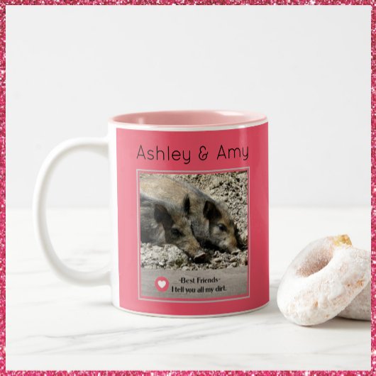 ベスティー、私の汚れをすべて話す ツートーンマグカップ