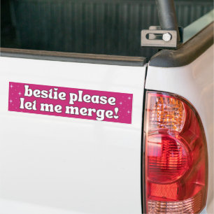 ベスティー、車線変更させて Funny Meme Bumper バンパーステッカー