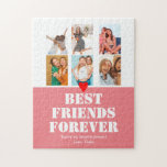 ベスティーBFFガールズフォトコラージギフトパーソナライズされた ジグソーパズル<br><div class="desc">ベスティーBFFガールズフォトコラージギフトパーソナライズされた</div>