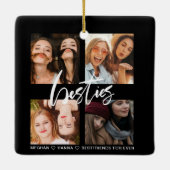 ベスティ4フォトフレン最高のドブラックオーナメント セラミックオーナメント (裏面)