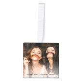 ベスティ4枚のフォトフレンドキューブオーナメント キューブオーナメント (正面)