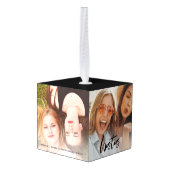 ベスティ4枚のフォトフレンドキューブオーナメント キューブオーナメント (裏面アングル)