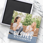 ベスティ·フォ最高のーエバー·フレンドBFFシックモダン写真 マグネット<br><div class="desc">このシンプルデザインモダンとタイポグラフィは、sans serifで構成されます。あなたカスタムと友人の写真を最高の追加します。</div>