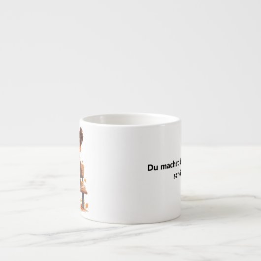 ベステフロンディネンタッセ – Gemeinsam Lachen & Kaffe エスプレッソカップ (正面)