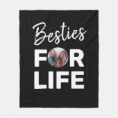 ベステモダンィズBFFフ最高のレンズフォトおもしろい誕生日 フリースブランケット (正面)