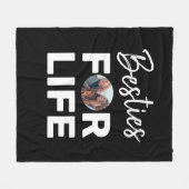 ベステモダンィズBFFフ最高のレンズフォトおもしろい誕生日 フリースブランケット (正面(横))