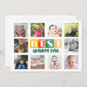 ベストじいちゃん フォト コラージュ オーダーメイド あなただけの特別な シーズンカード (正面/裏面)