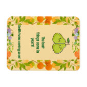 ベストなものは洋梨で届く - アナウンスメント マグネット (横)