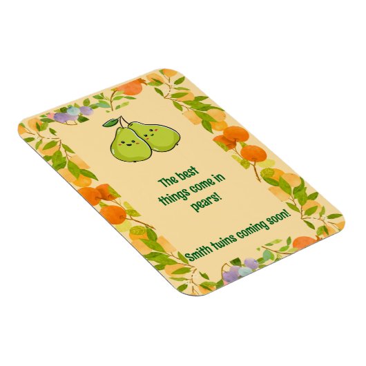 ベストなものは洋梨で届く - 発表 マグネット (右側)