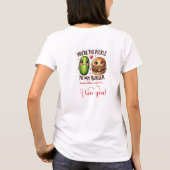 ベストな愛の贈り物 楽しい食べ物 女性用Tシャツ Tシャツ (裏面)