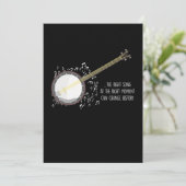 ベストな曲 ベストな瞬間 バンジョー ミュージック アコースティック ギフト 招待状 (スタンド正面)