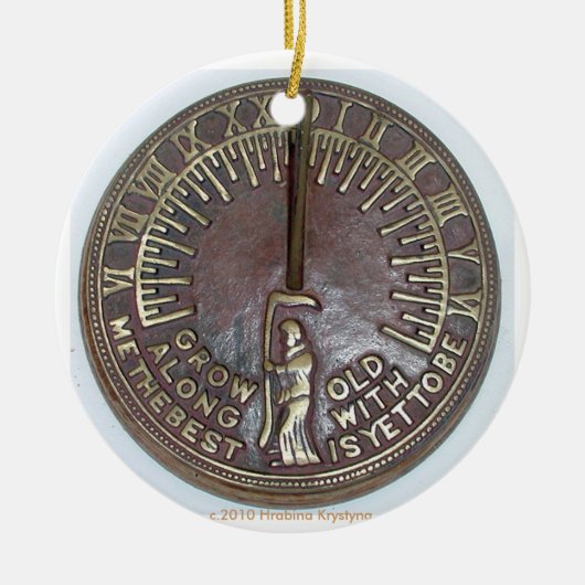 ベストによってがまだあることである私と古く育てて下さい! セラミックオーナメント (正面)