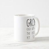 ベストによってがまだマグであることである私と古く育てて下さい コーヒーマグカップ (正面右)