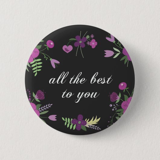 ベストに望みます 缶バッジ (正面)