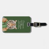 ベストのトラは|あなたの名前を加えます ラゲッジタグ (正面横)