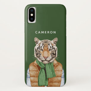 ベストのトラは あなたの名前を加えます iPhone X ケース
