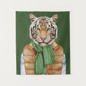 ベストのトラ タペストリー (正面)