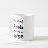 ベストの一種のお母さんはナースのマグを上げます コーヒーマグカップ (正面左)