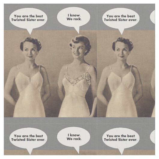 ベストの歪んだ姉妹 ファブリック (クローズアップ)