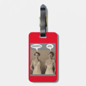 ベストの歪んだ姉妹 ラゲッジタグ (裏面縦)