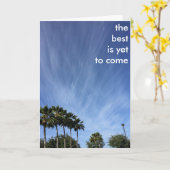 ベストはまだ来ることです カード (黄色い花)