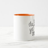 ベストはまだ来ることです ツートーンマグカップ (中央)