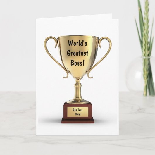 ベストはボスカード感謝していしています サンキューカード (正面)