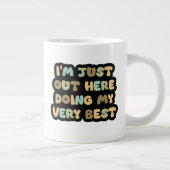 ベストを尽くします! 😁 コーヒー専門マグカップ ジャンボコーヒーマグカップ (右)