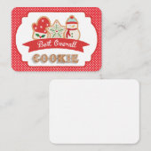 ベストオーバーオールクッキー賞のカード ノートカード (正面/裏面)