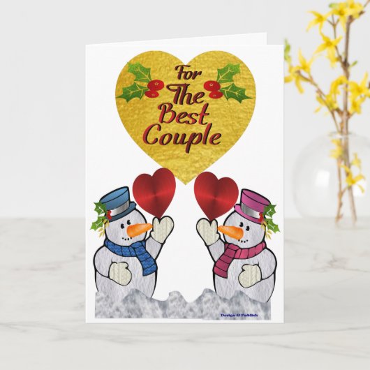 ベストカップルに カード (黄色い花)