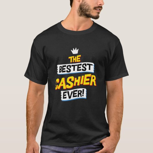 ベストキャッシャー、面白い仕事の職業 Tシャツ (正面)